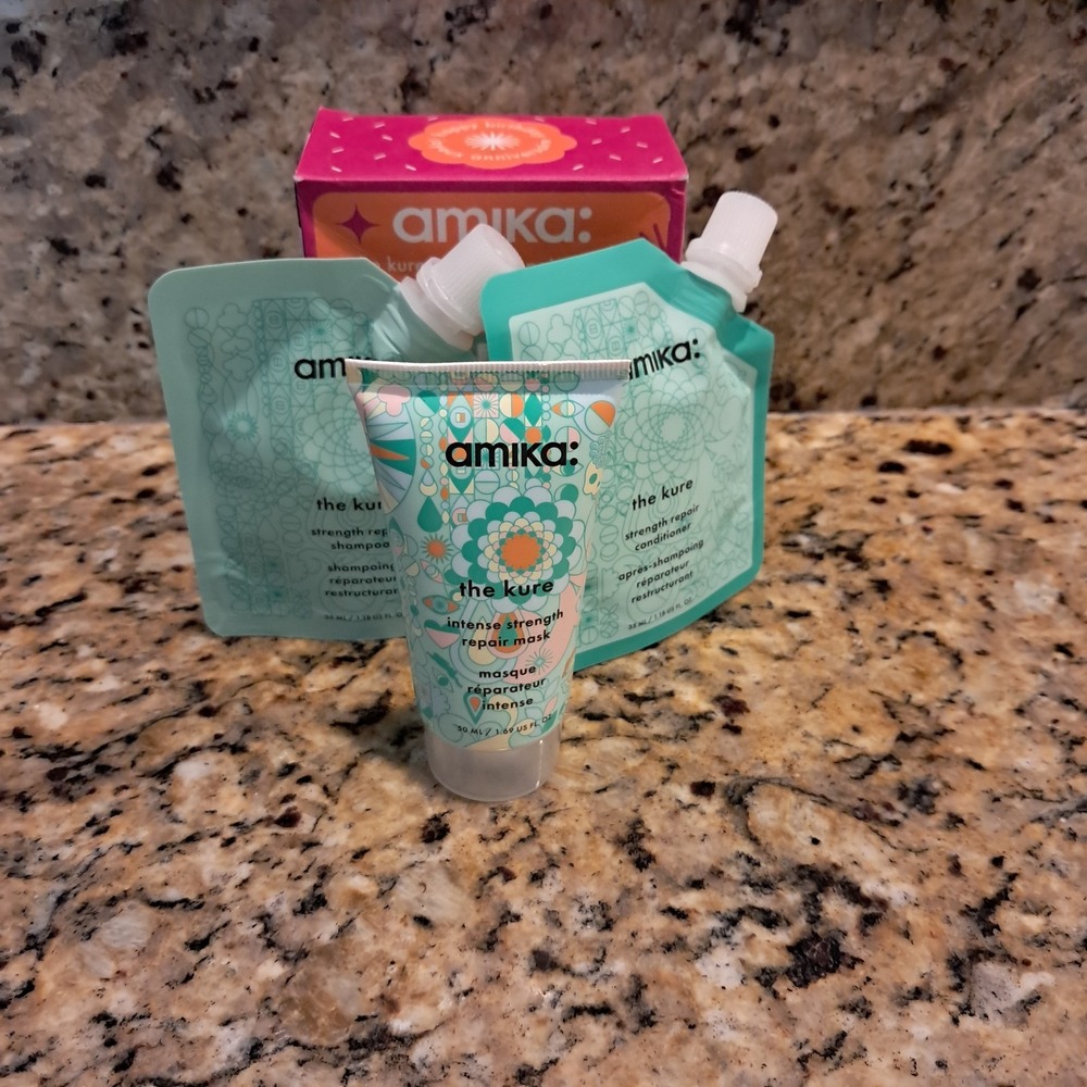 Amika The Kure Strength Repair Trial Set - Sephora Beauty Insider~New In Box!